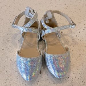 Gymboree metallic rainbow girls ballet flats- worn once